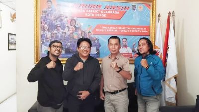 Ketum KONI Kota Depok Herry Suprianto (Kanan) bersama Ketua Bidang Organisasi KONI Kota Depok Wido Pratikno, S.H. (foto: Riki)