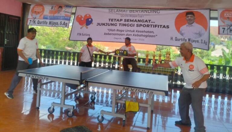 PTM Kutilang Depok Jaya Gelar Tenis Meja Qurtifa Wijaya Cup I