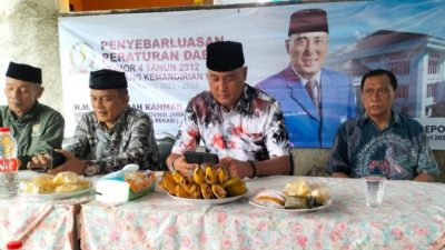 Ketua Fraksi PAN DPRD Provinsi Jabar Sosialisasikan Perda No.4/2012
