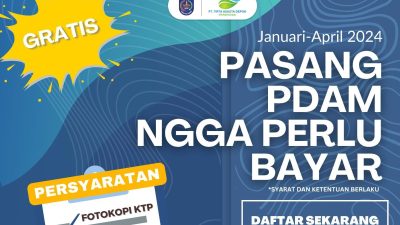 Tirta Asasta Depok Gratiskan Biaya Penyambungan Hingga 30 April 2024