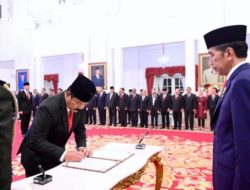 Presiden RI Joko Widodo Lantik Hadi Tjahjanto Sebagai Menko Polhukam