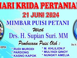 Hari Krida Pertanian, Supian Suri Bakal Baca Puisi Untuk Para Petani Depok