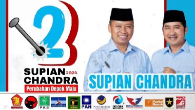 Supian-Chandra Unggul Versi LSDI, 56 Persen Warga Depok Pilih Nomor 2