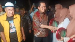 Ribuan Warga Teluk Keriting Sambut Kedatangan Cagub Kepri Ansar Ahmad