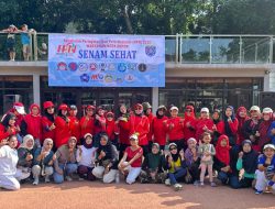 Rayakan HPN 2025, Lintas Organisasi Wartawan Depok Senam Bersama