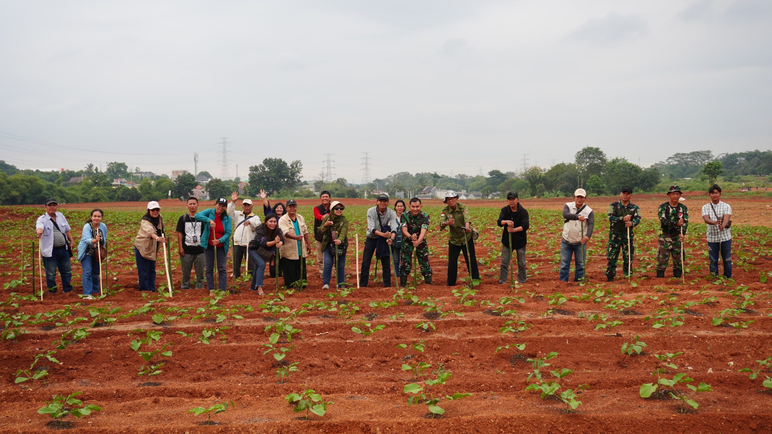 Wartawan Depok Dukung Program Ketahanan Pangan Kodim 0508/Depok