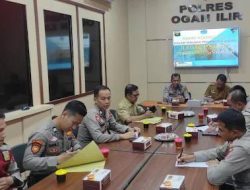 Polres Ogan Ilir Rakor Penanganan Illegal Fishing