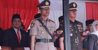 Komitmen Dukung Pendidikan, Kapolres Kampar Hadiri Upacara Hardiknas