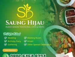 Saung Hijau, Destinasi Wisata Kuliner Baru di Kota Depok
