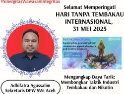 SWI Aceh Ajak Media Ungkap Strategi Iklan Terselubung Industri Rokok