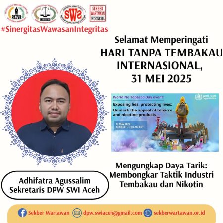 SWI Aceh Ajak Media Ungkap Strategi Iklan Terselubung Industri Rokok