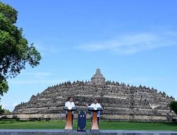 Presiden Macron & Prabowo Ikrarkan Kemitraan Prancis – Indonesia di Depan Candi Borobudur