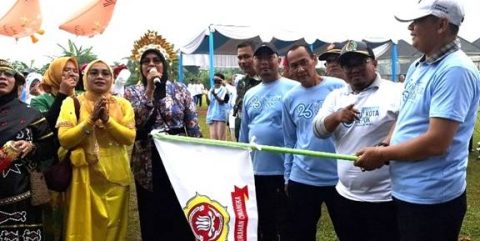 Meriahkan HUT ke 26 Kota Depok, Katar Cinangka Adakan Jalan Santai