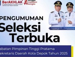 Tak Sepi Lagi, Sejumlah Pejabat Sudah Daftar Lelang Jabatan Sekda Depok