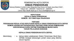 Disdik Depok Buka Pendaftaran Quota Tambahan SPMB SMPN