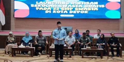 Wali Kota Depok Resmi Luncurkan 33 Rintisan SMP Swasta Gratis