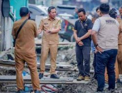 Bupati Karawang Minta Kontraktor Pembangunan Drainase Jalan Niaga Tepat Waktu