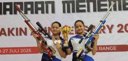 Dua Atlet Menembak Kota Depok Gondol 2 Medali Emas Kejurnas Perbakin Anniversary
