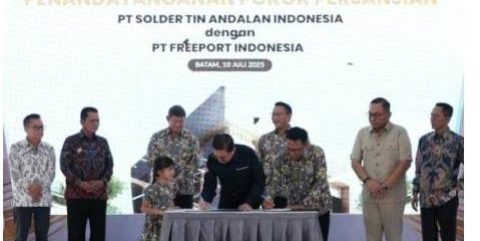 Freeport & Stania Tandatangani Heads of Agreement Jual Beli Perak dan Timbal