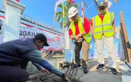 Wali Kota Depok Groundbreaking Relokasi Kabel Udara Jalan Pemuda