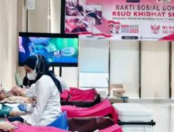 Sambut HUT ke-80 Kemerdekaan RI, RSUD KiSA Gelar Baksos Donor Darah