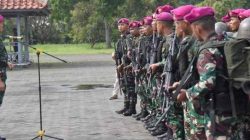 Prajurit Brigif 2 Marinir Ikut Pengamanan Obvit Pelabuhan Wilayah Sulawesi dan Maluku Utara