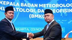 Teuku Faisal Dilantik Menhub Dudy Jadi Kepala BMKG