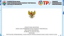 Ini Bunyi Permendesa yang Mengatur Penggunaan Dana Desa Tahun 2026